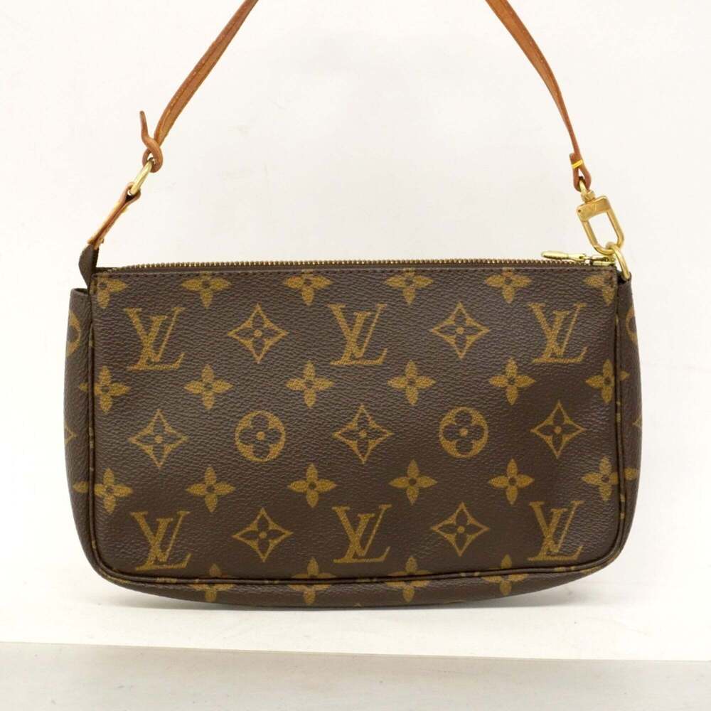 LOUIS VUITTON Brown Monogram Pochette Pouch - Picture 12 of 12